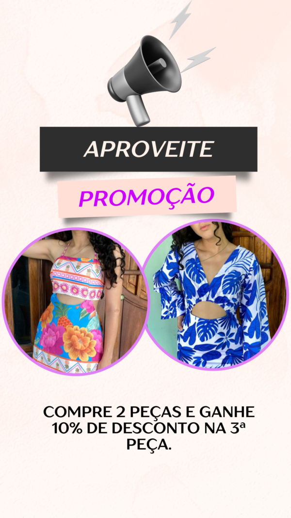 Desconto na 3ª peça